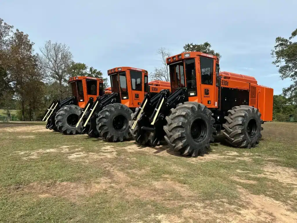 Forestry mulching equipment clearing land